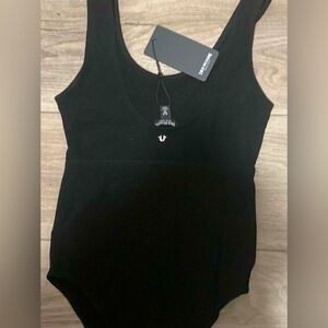 TRUE RELIGION WOMANBODYSUIT•BRANDNEW;NEVER WORN&TAG•tanktop style,keyhole cutout